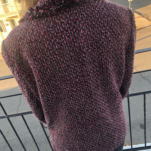 VINTAGE Textured Raw Hems Jacket Unique Style🦄 - Picture 7 of 9